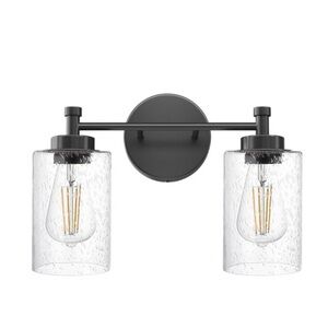 2-Light Bathroom Light Fixtures Over Mirror